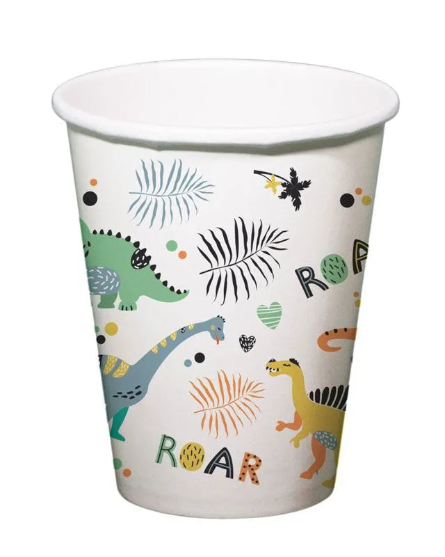 Dino Roars Paper Cups (6 pack - 250ml)