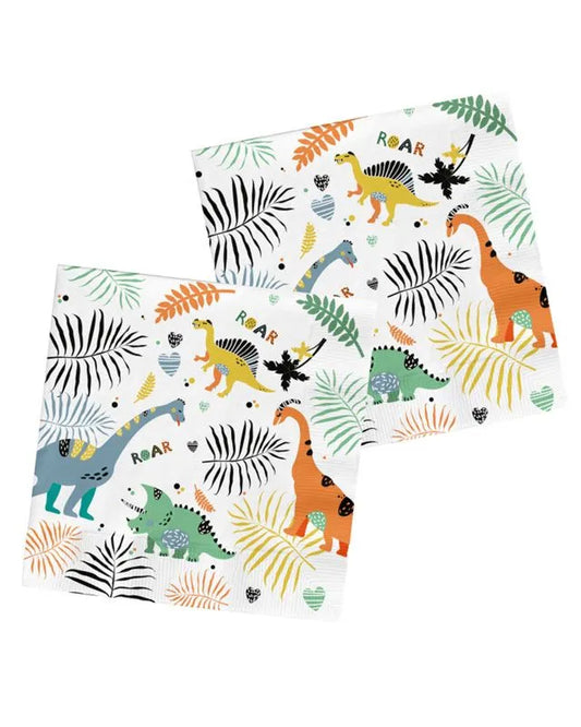 Dino Roars Paper Napkins (20 pack - 33cm)