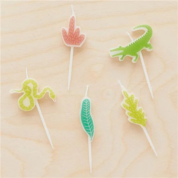 Jungle Candles (5 pack - 7cm)