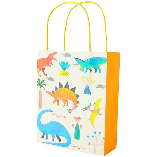 Party Dinosaur Paper Party Bag (8 pack - 28cm)