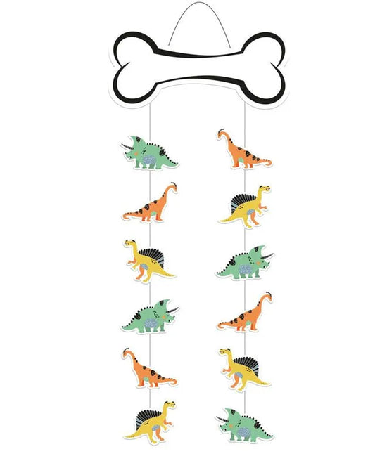 Dino Roars Paper Hanging Decoration (1 pack - 30cm x 85cm)