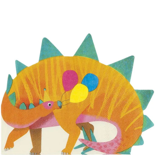 Party Dinosaur Dino Shaped Napkins (16 pack - 33cm)